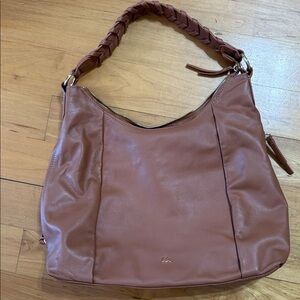 Relaxed Hobo Shoulder Bag in tan  Brown